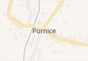 Pornice v obci Pačlavice - mapa části obce