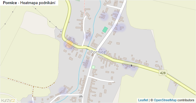 Pornice - mapa podnikání