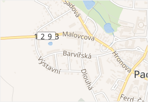 Barvířská v obci Pacov - mapa ulice
