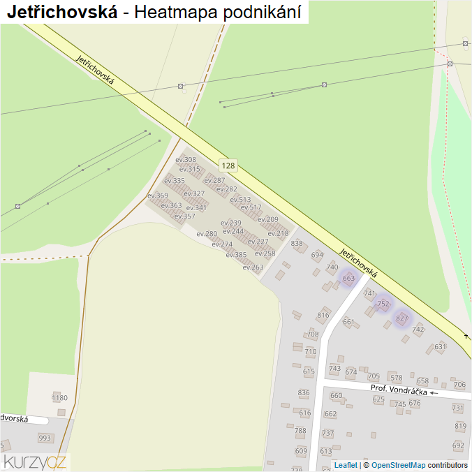 Mapa Jetřichovská - Firmy v ulici.