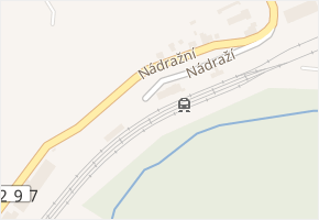 Nádraží v obci Pacov - mapa ulice