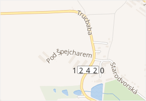 Pod Špejcharem v obci Pacov - mapa ulice