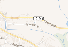 Pošenská v obci Pacov - mapa ulice