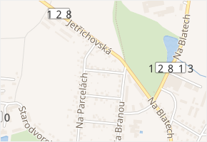 Prof. Vondráčka v obci Pacov - mapa ulice