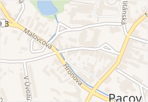 Španovského v obci Pacov - mapa ulice