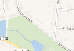Starodvorská v obci Pacov - mapa ulice