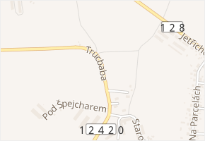 Trucbaba v obci Pacov - mapa ulice