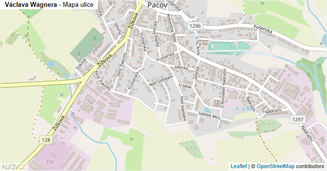 Václava Wagnera - mapa ulice
