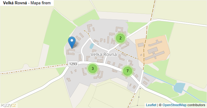 Velká Rovná - mapa firem