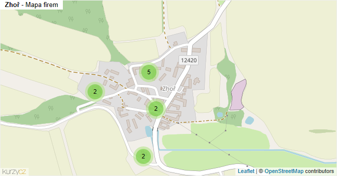 Zhoř - mapa firem
