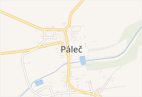 Páleč v obci Páleč - mapa části obce