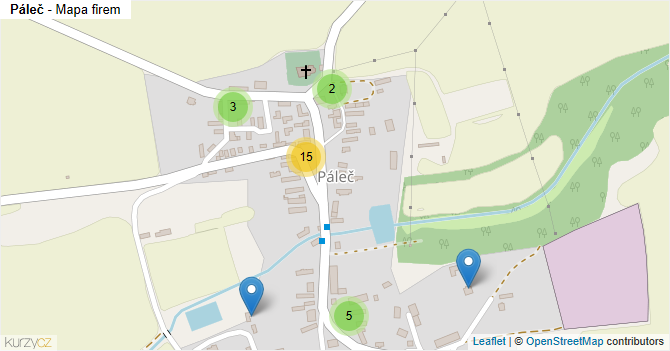 Páleč - mapa firem