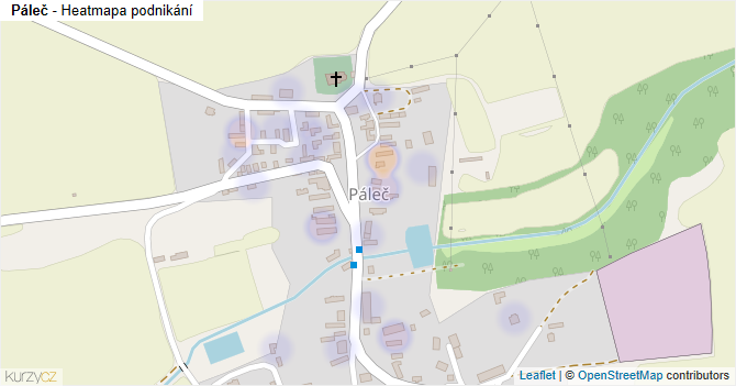 Páleč - mapa podnikání
