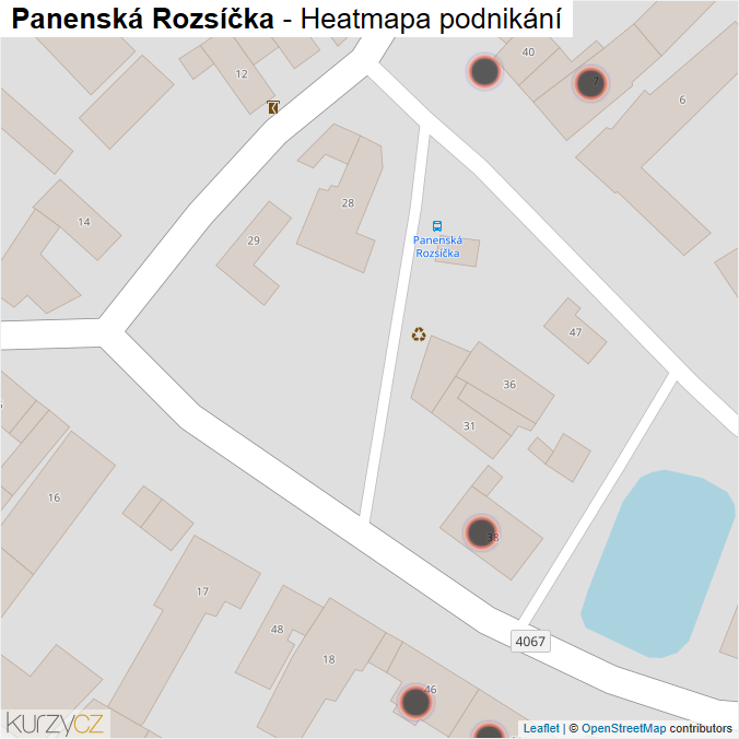 Mapa Panenská Rozsíčka - Firmy v obci.