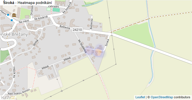 Široká - mapa podnikání