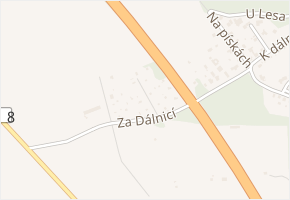 Za Dálnicí v obci Panenské Břežany - mapa ulice
