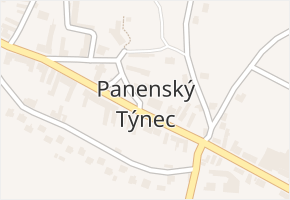 Panenský Týnec v obci Panenský Týnec - mapa části obce