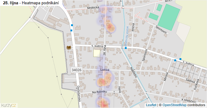 28. října - mapa podnikání