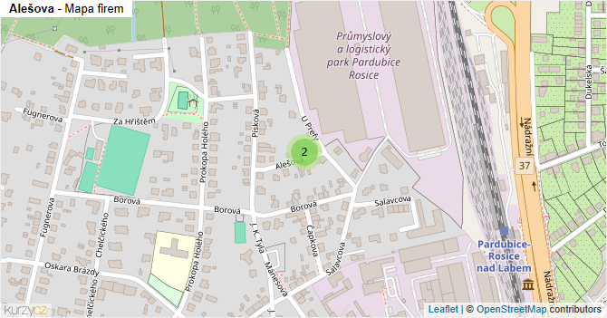 Alešova - mapa firem