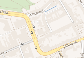 Bartolomějská v obci Pardubice - mapa ulice