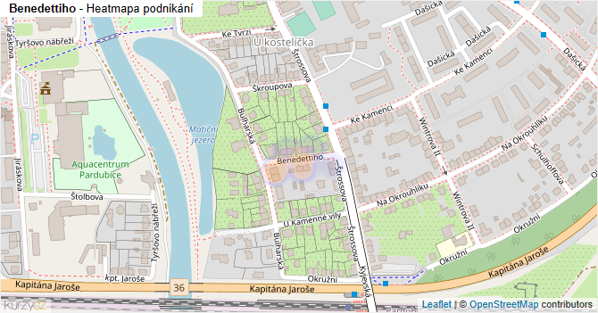 Benedettiho - mapa podnikání
