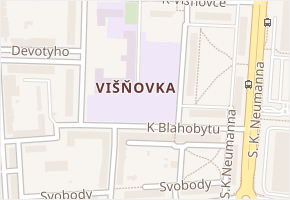 Benešovo náměstí v obci Pardubice - mapa ulice
