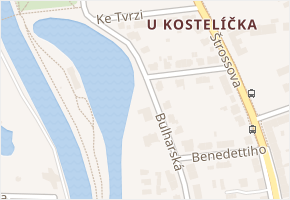Bulharská v obci Pardubice - mapa ulice