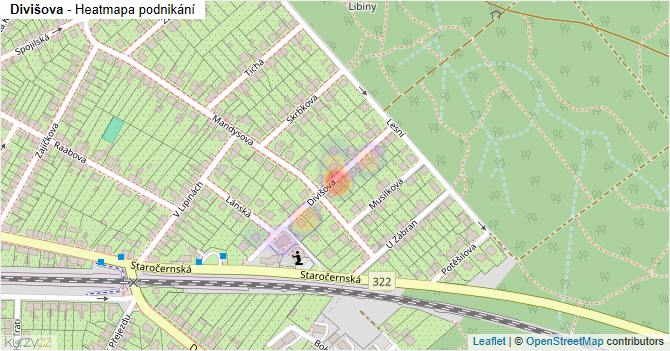 Divišova - mapa podnikání