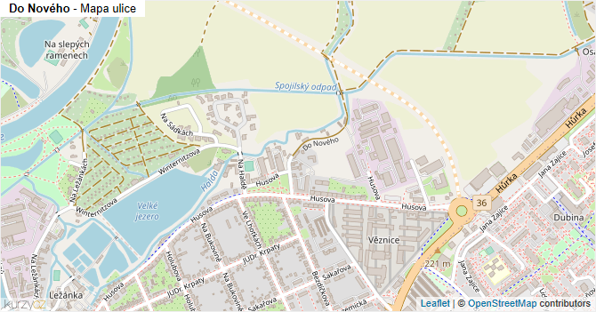 Do Nového - mapa ulice