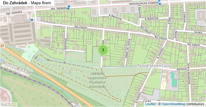 Do Zahrádek - mapa firem
