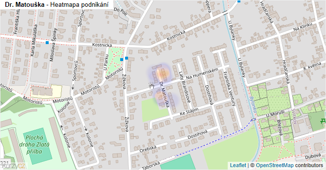 Dr. Matouška - mapa podnikání