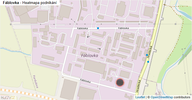 Fáblovka - mapa podnikání