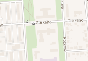 Gorkého v obci Pardubice - mapa ulice