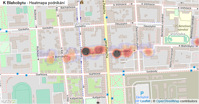 K Blahobytu - mapa podnikání