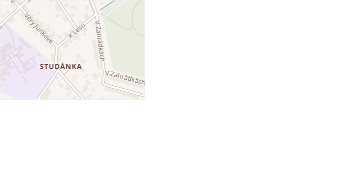 K Lesu v obci Pardubice - mapa ulice