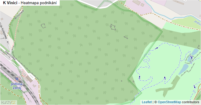 K Vinici - mapa podnikání