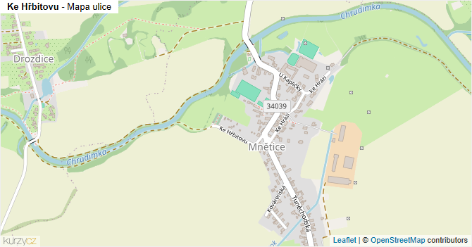 Ke Hřbitovu - mapa ulice