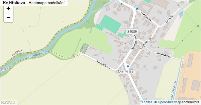 Ke Hřbitovu - mapa podnikání