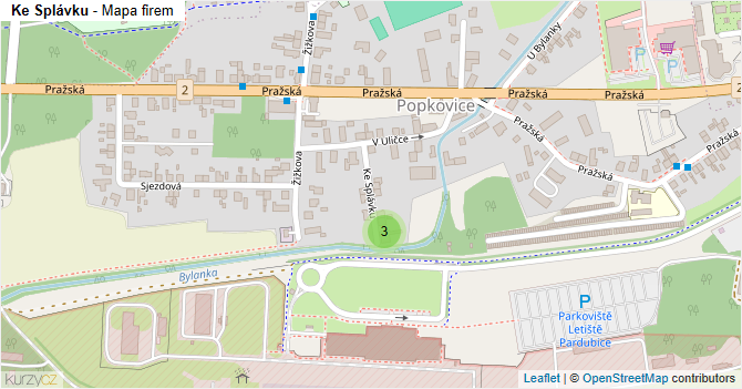 Ke Splávku - mapa firem