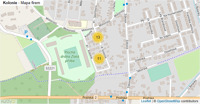 Kolonie - mapa firem