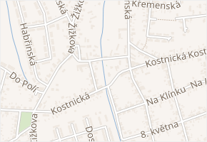 kpt. Poplera v obci Pardubice - mapa ulice