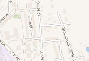 Kunětická v obci Pardubice - mapa ulice