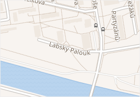 Labský Palouk v obci Pardubice - mapa ulice