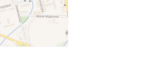 Marie Majerové v obci Pardubice - mapa ulice