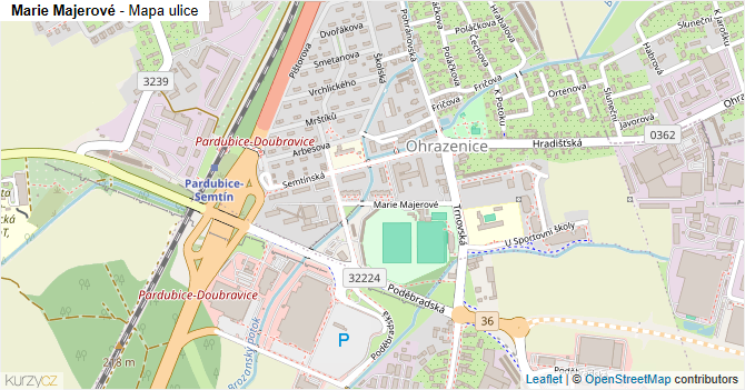 Marie Majerové - mapa ulice