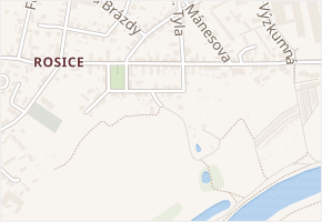 Marie Pujmanové v obci Pardubice - mapa ulice