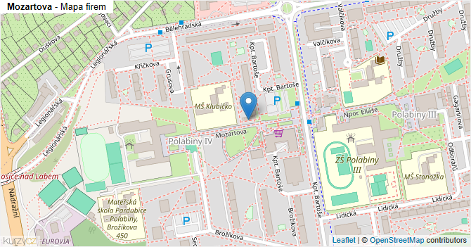 Mozartova - mapa firem
