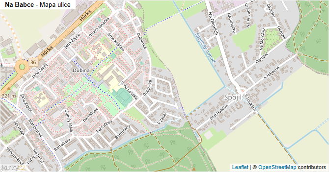 Na Babce - mapa ulice