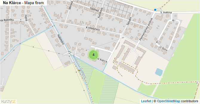 Na Klárce - mapa firem