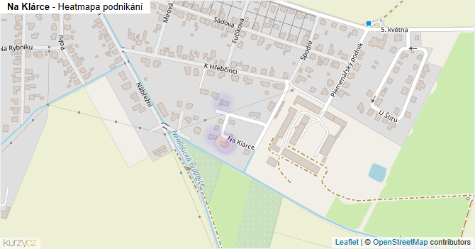 Na Klárce - mapa podnikání